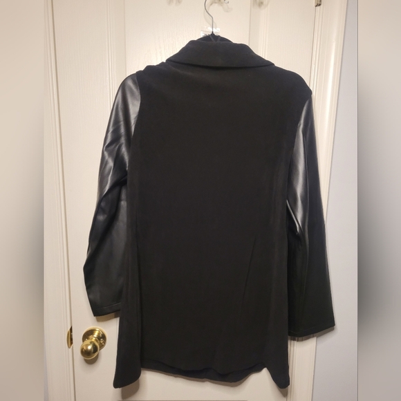 Area Stars Leather Trim Blazer. Size M. MSRP $195 NWT - Picture 2 of 4